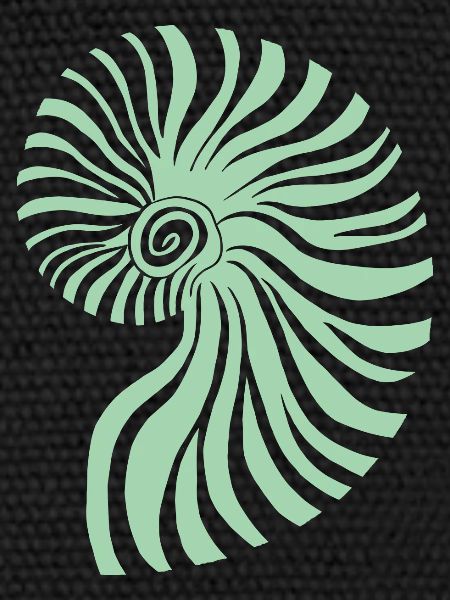 Ammonite vert pastel