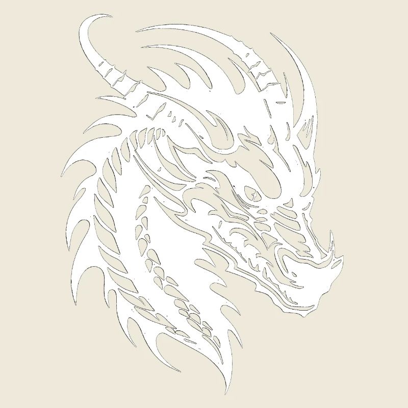 Fantasy Dragon Anime Dragon Head Reptile mythique