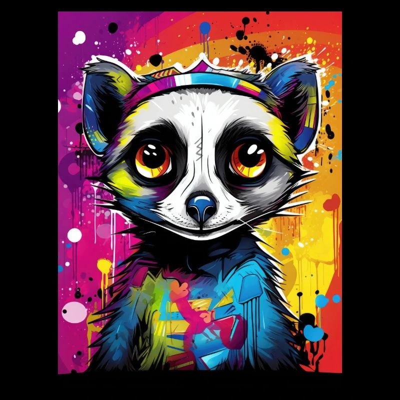 [] Suricate amoureux : affection colorée