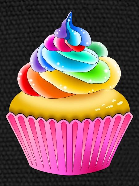 Rainbow Muffin