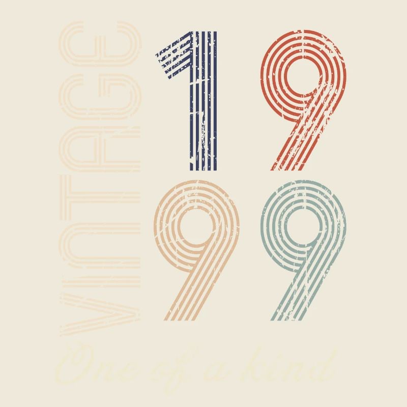 25e anniversaire 1999 - idée cadeau rétro Vintage