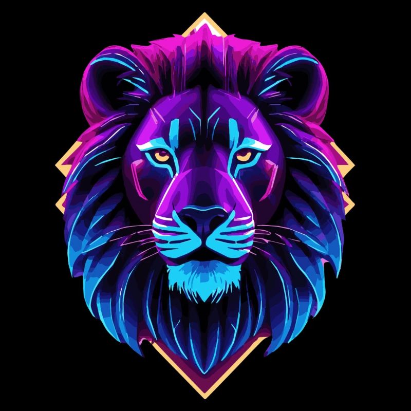 Lion néon