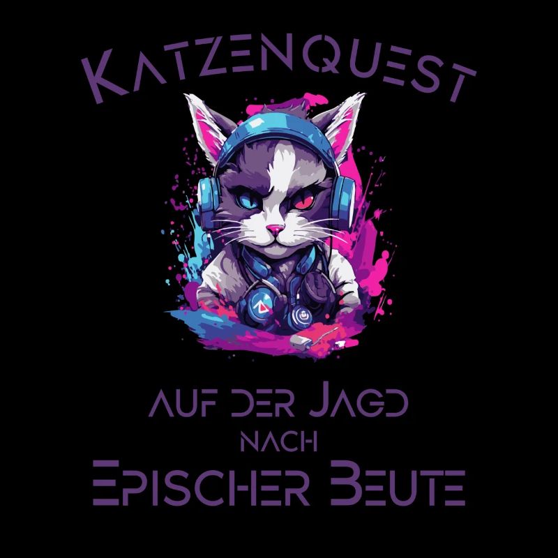 Katzen Gaming Epic Geschenk
