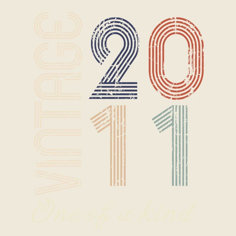 13. Jubiläum 2011 - Vintage Retro Geschenkidee