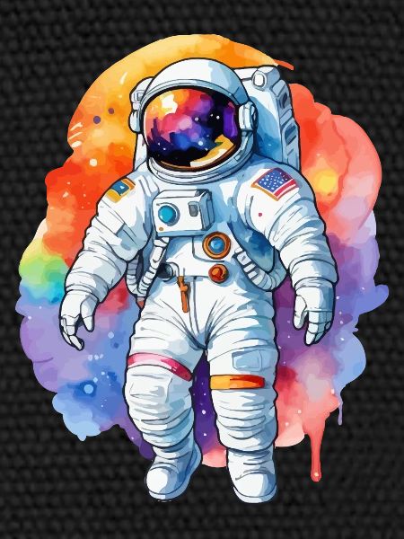 Aquarelle d’astronaute Aquarelle
