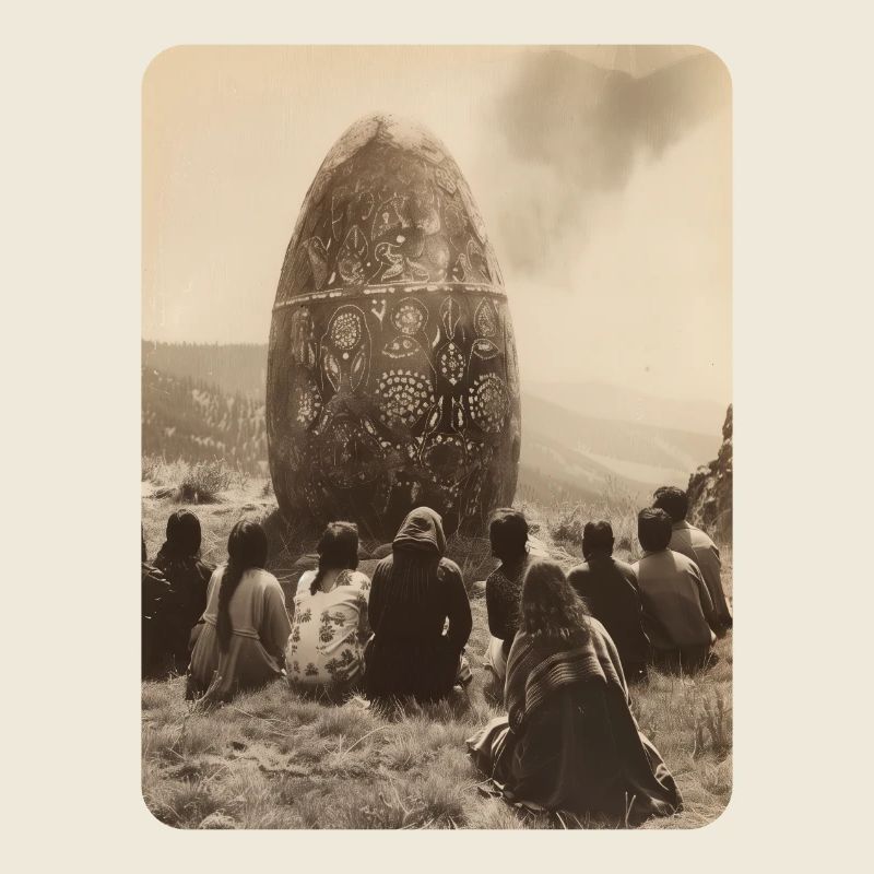 praise the egg monolith