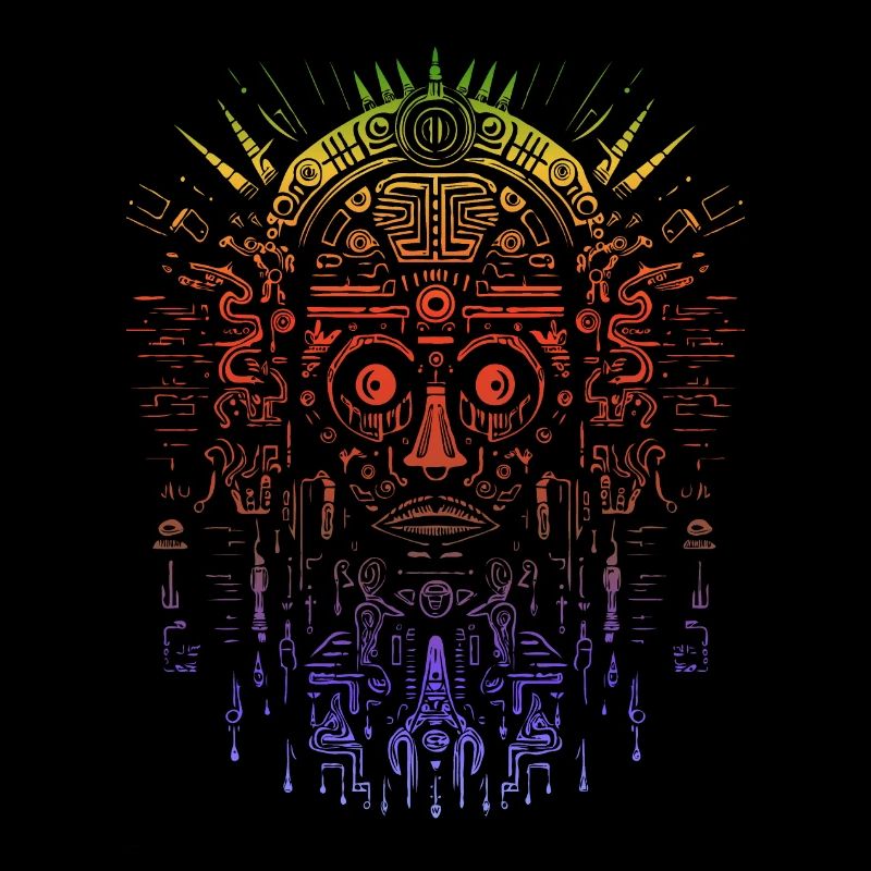Azteken-Maske