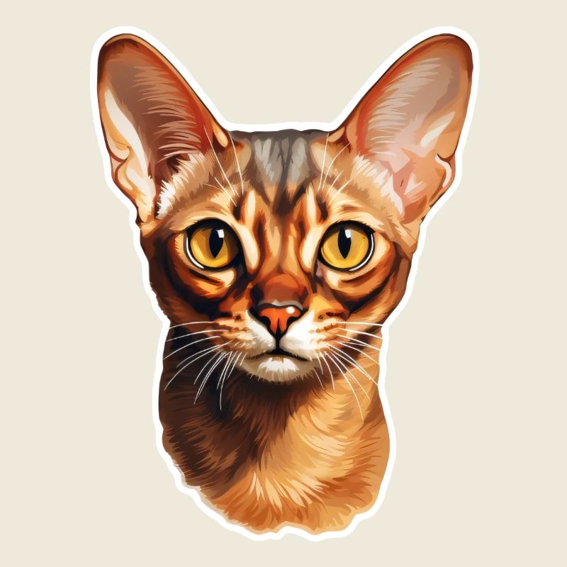 Tête de chat abyssin
