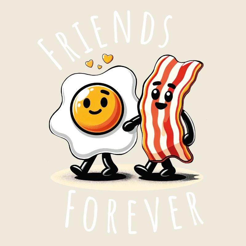 friends forever ham egg comic love