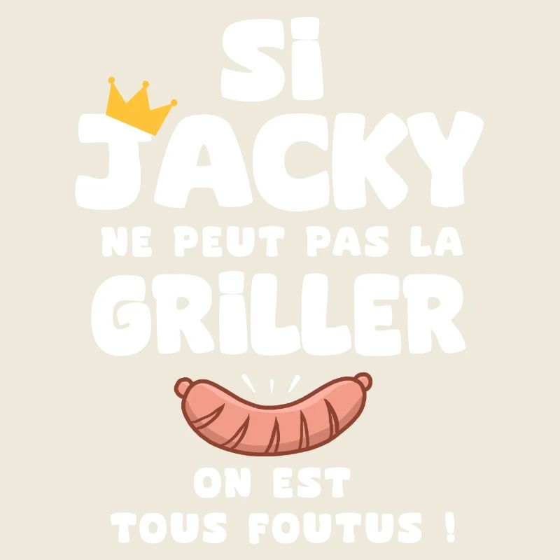 Jacky roi barbecue cadeau jacky fêtes
