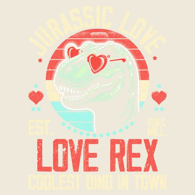 Dinosaurier Love T-Rex mit Love Rex
