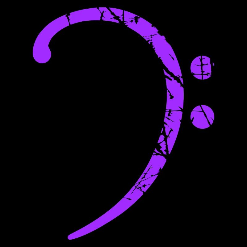 Bass Music clef note scratch music note