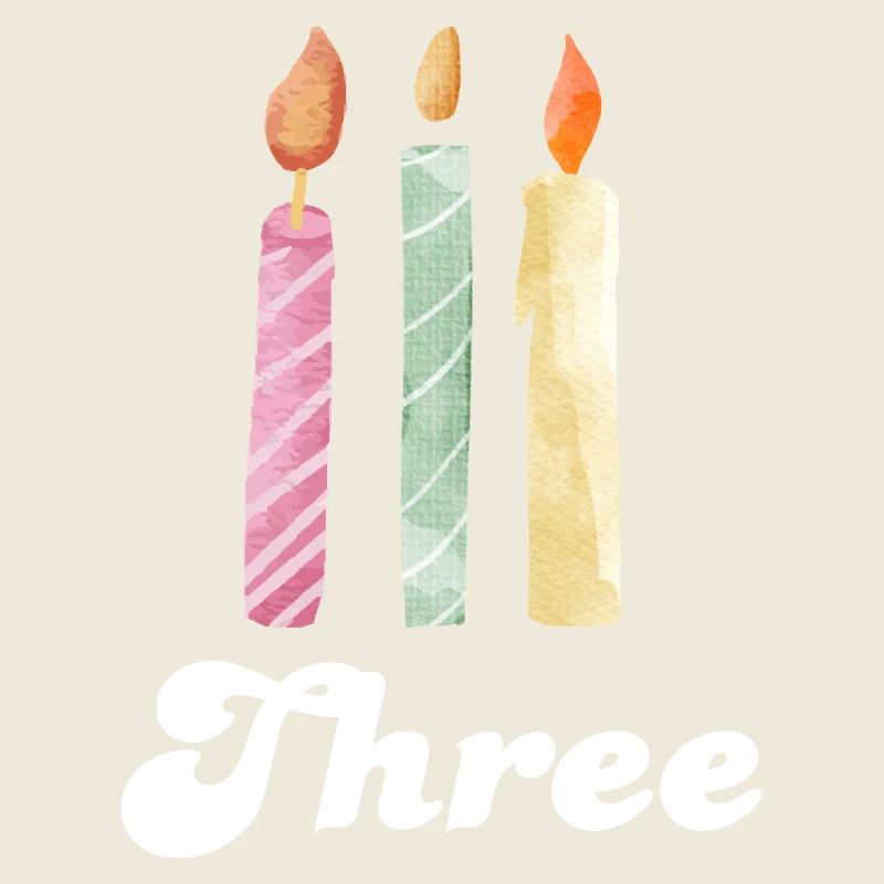 3e anniversaire bougie