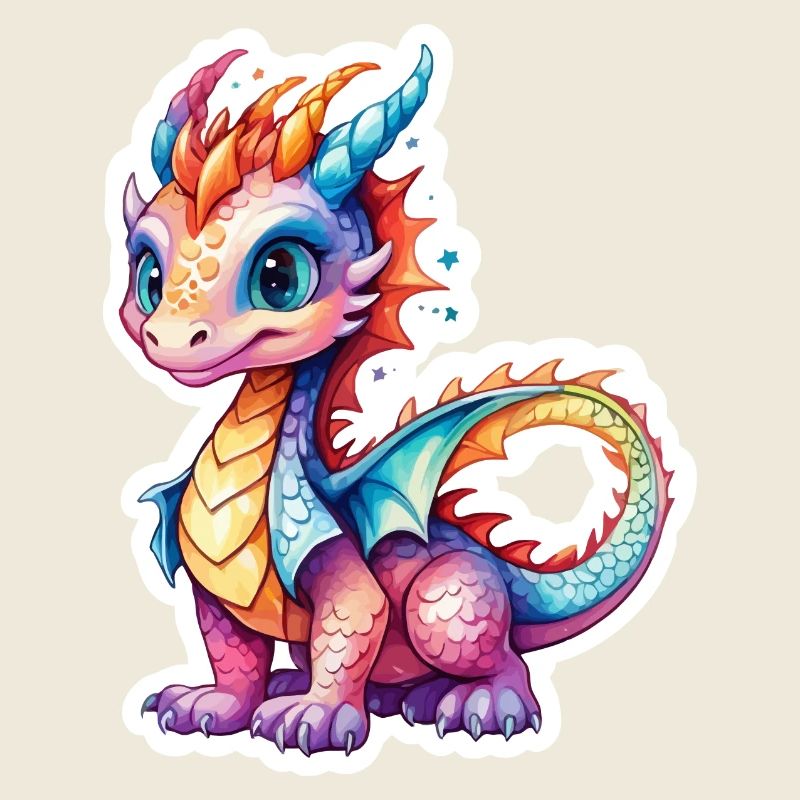 Aquarelles de dragon