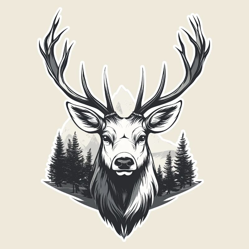Paysage forestier de Deer Head