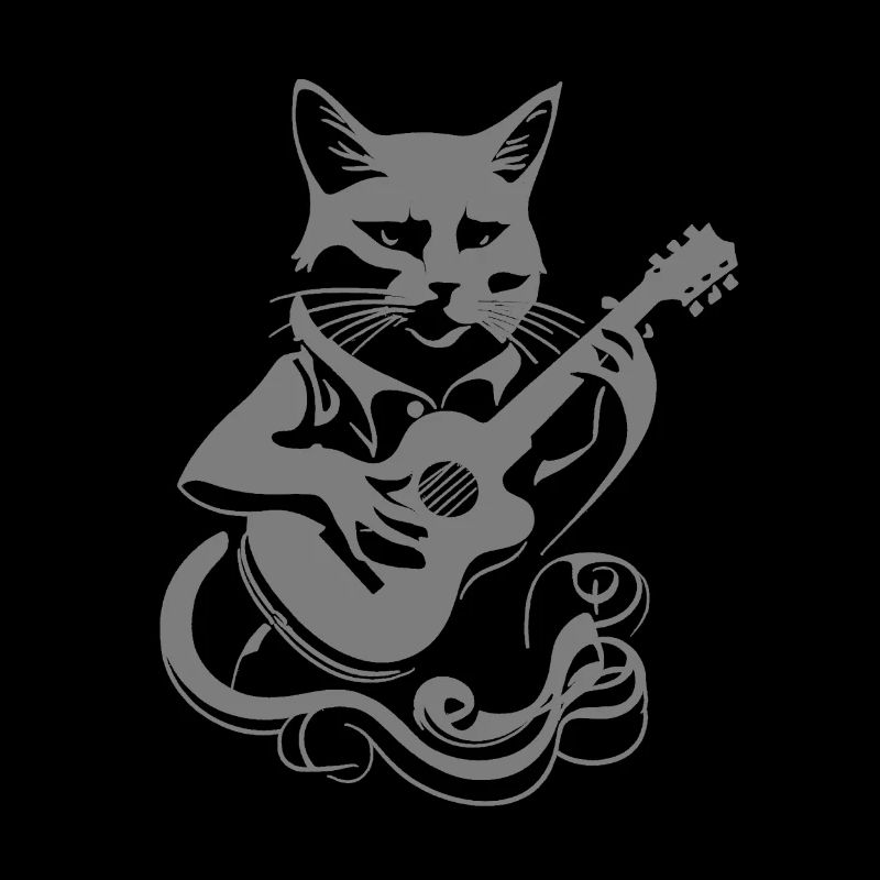 Power cat steampunk blanc