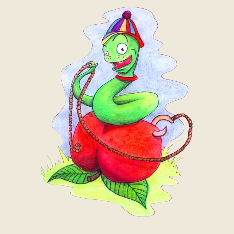 Worm Rascal d’un livre pour enfants