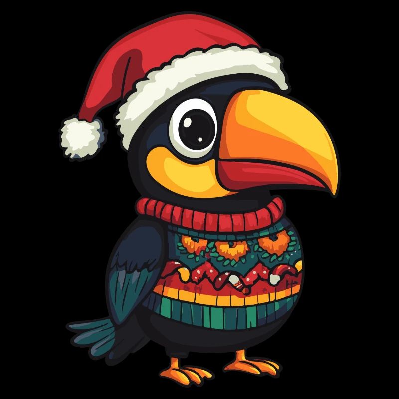 Tukan Vogel Weihnachten Comic