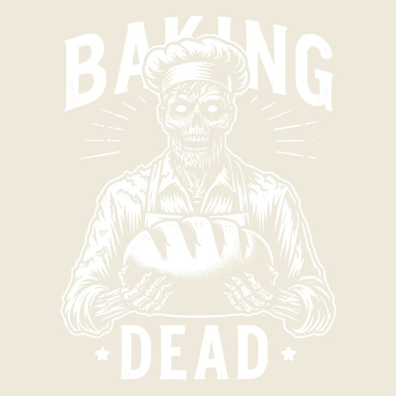 The Baking Dead gruseliger Zombie als Bäcker
