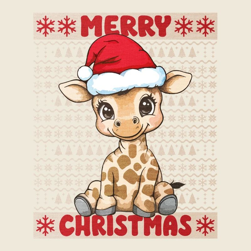 Girafe Moche Noël Noël Mignon