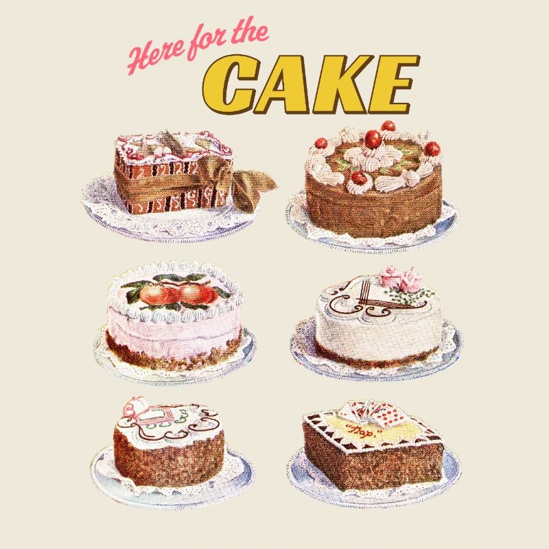 Collection de gâteaux à l’ambiance rétro