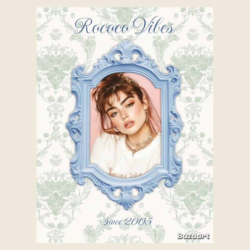 Picture frame light blue