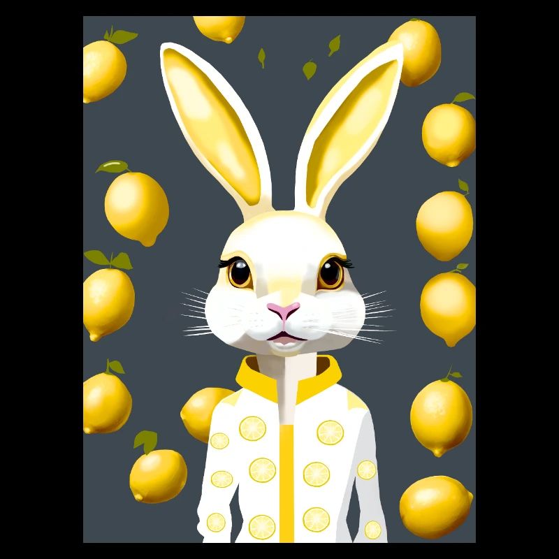 Lapin aux agrumes, éclat de citron