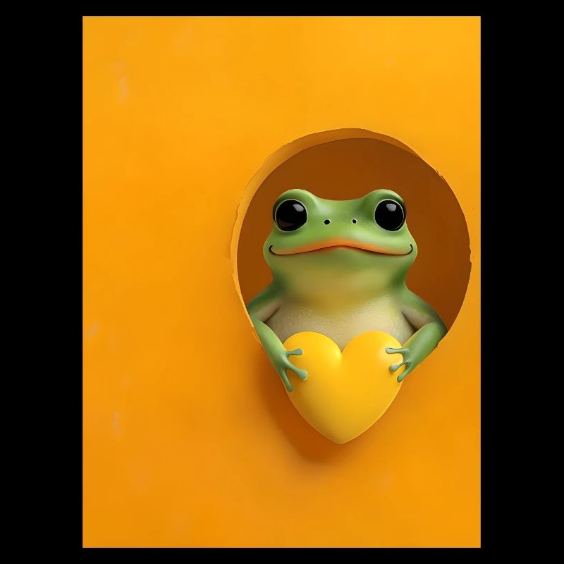 Frog Heart Funny Gift