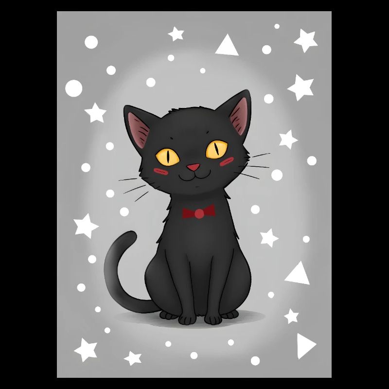 Chaton de dessin animé mignon
