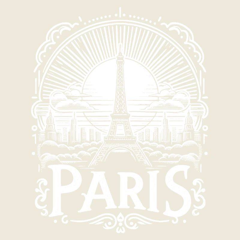Paris Shirt Design mit Eiffelturm - la tour eiffel