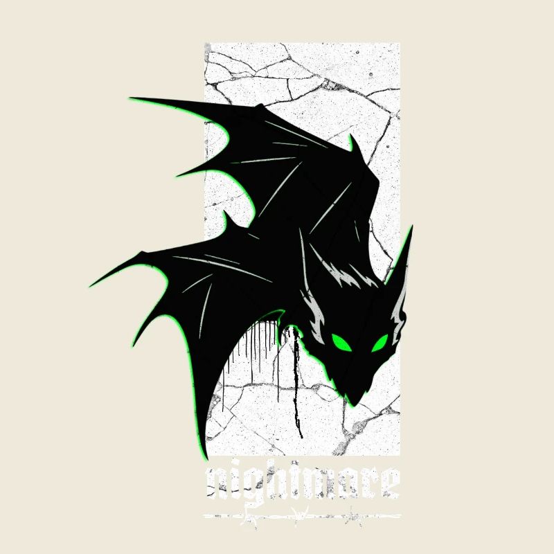 Nightmare Bat – Gothic Horror Vampire Creature Art