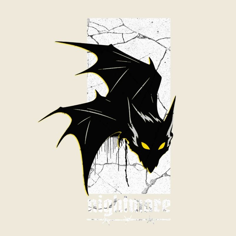 Nightmare Bat – Gothic Horror Vampire Creature Art