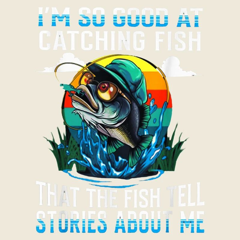 Attraper des histoires de poisson Tee