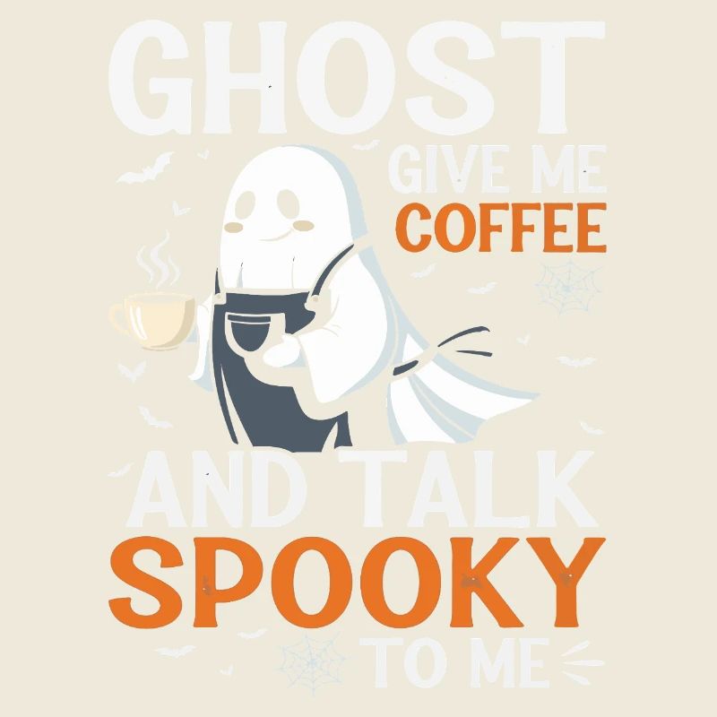 Spooky Ghost Coffee Talk T-Shirt