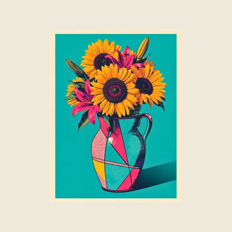 Pop Art Blumenvase