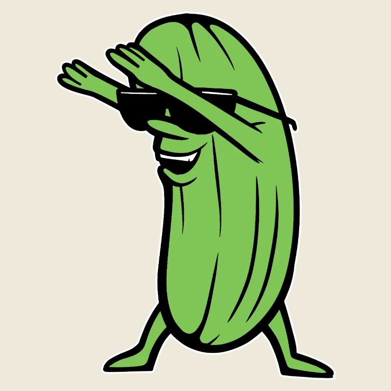Dabbing Cucumber Dabbing Dab Dance Hip-Hop Dance Pose