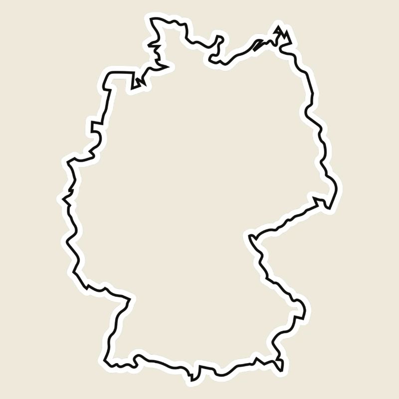 Germany Outline – Minimalist Map Design