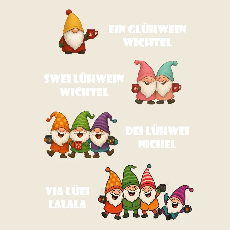 Drôle Gnome Vin Chaud Cadeau de Noël