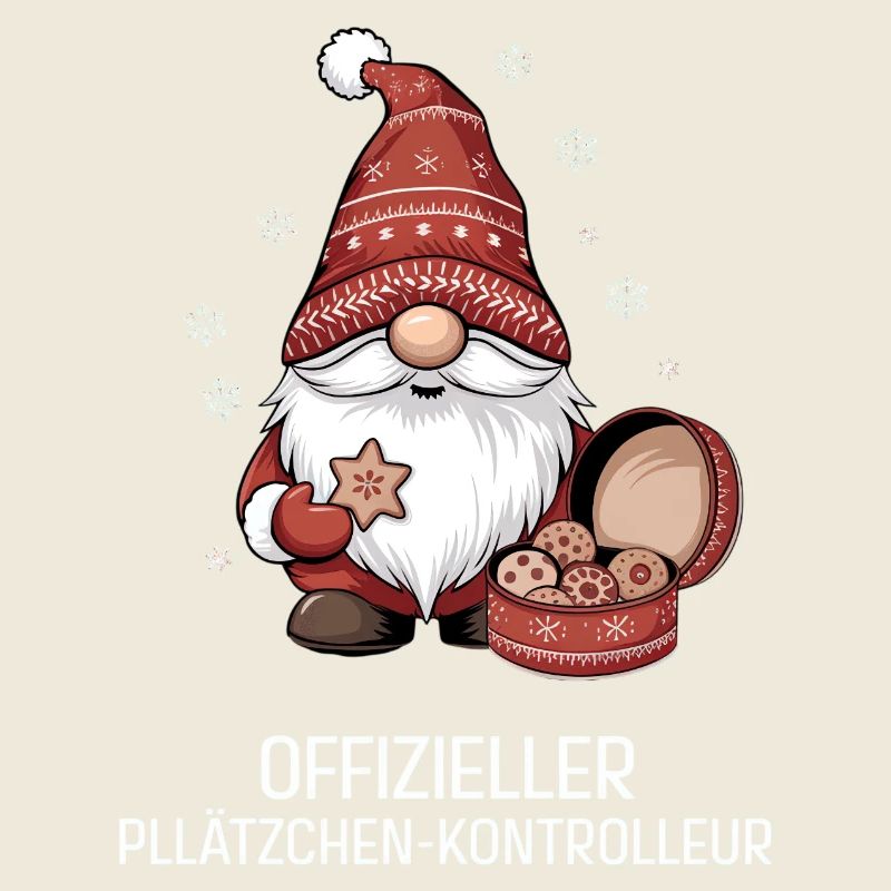 Weihnachtsgnom mit Plätzchen
