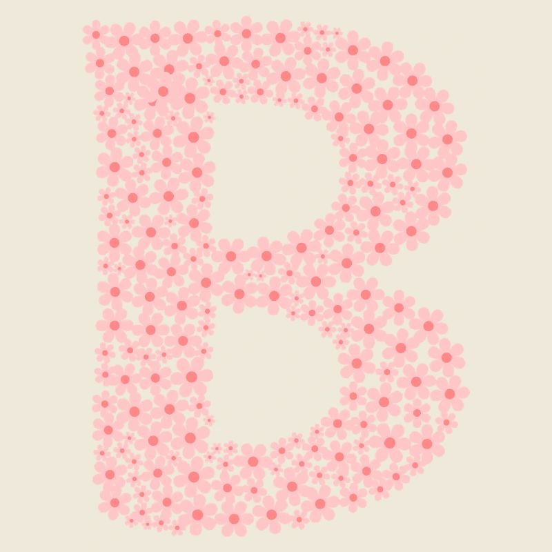 Blossom Monogram "B"