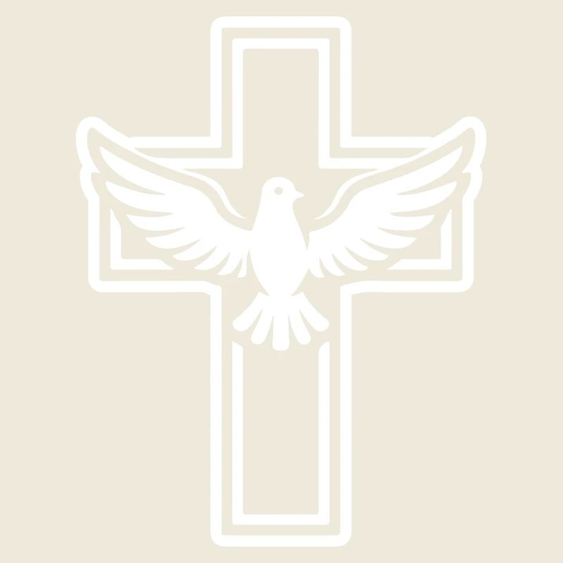 Colombe croix chrétienne