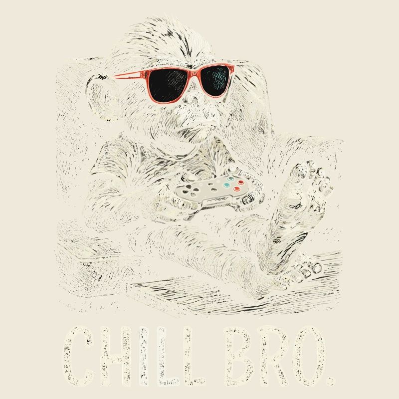 Chill Bro Cooler Affe Sonnenbrille Gamer Geschenki