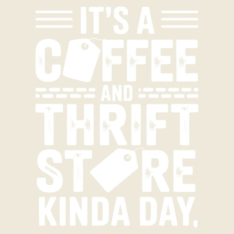 Kaffee-Secondhand-Laden-Tages-T-Shirt