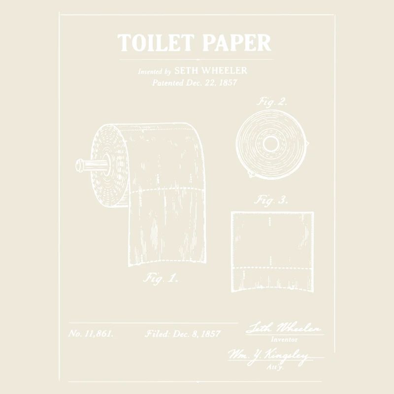 Plan de brevet pour papier toilette