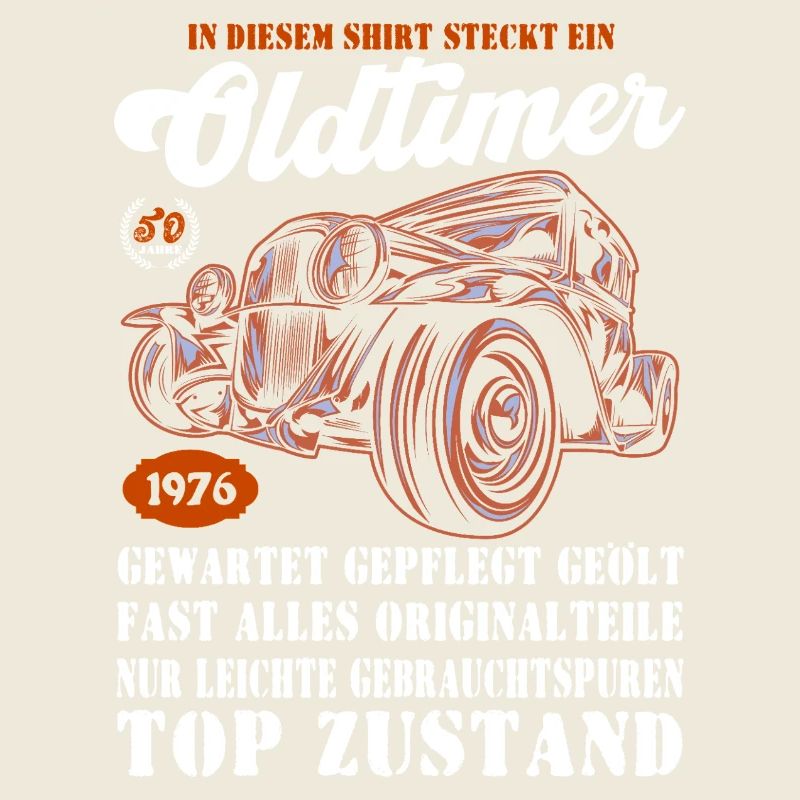 Oldtimer 1976 Retro Auto Illustration 50.