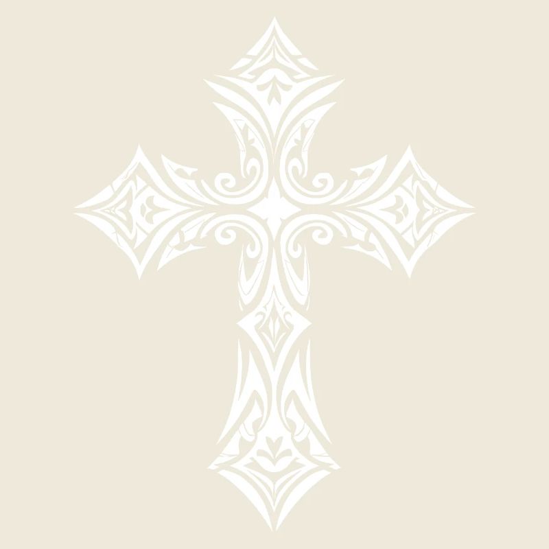 Croix tribale ornée
