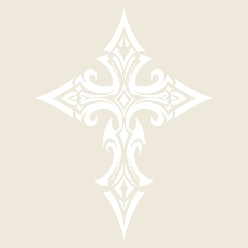 Croix en filigrane ornée