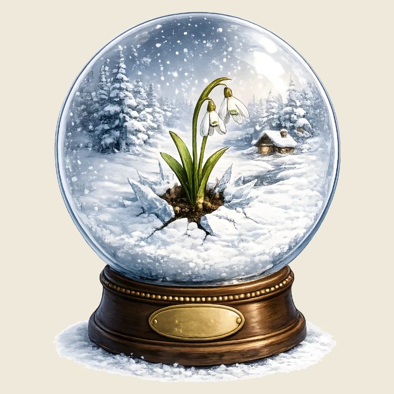 Snowdrop breaks through winter