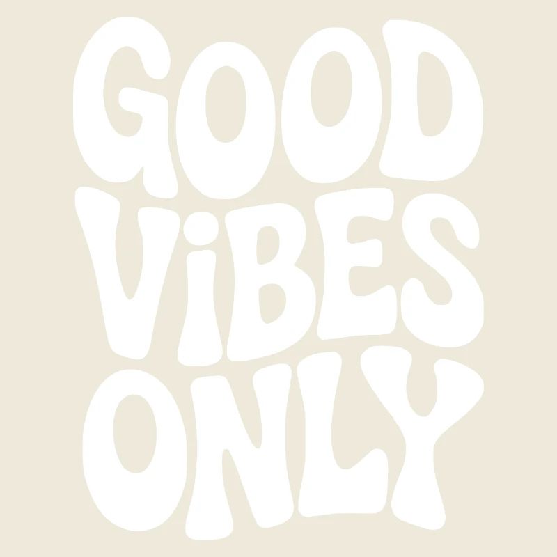 Vibing Typographie en blanc