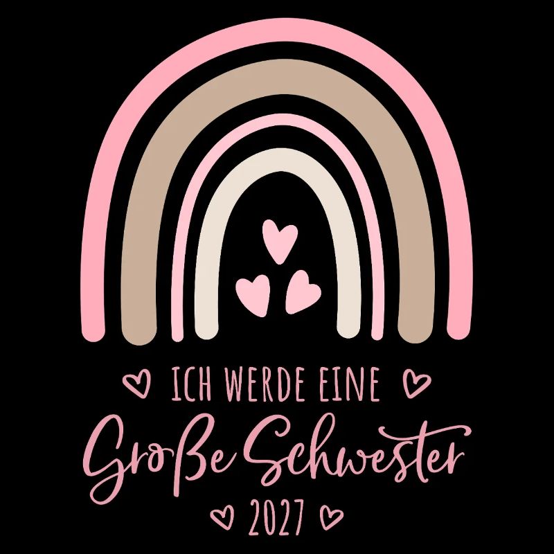 Ich werde eine Große Schwester 2027 Regenbogen